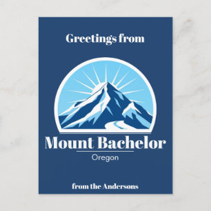 Postkort för skidorten Bachelor Oregon Vykort