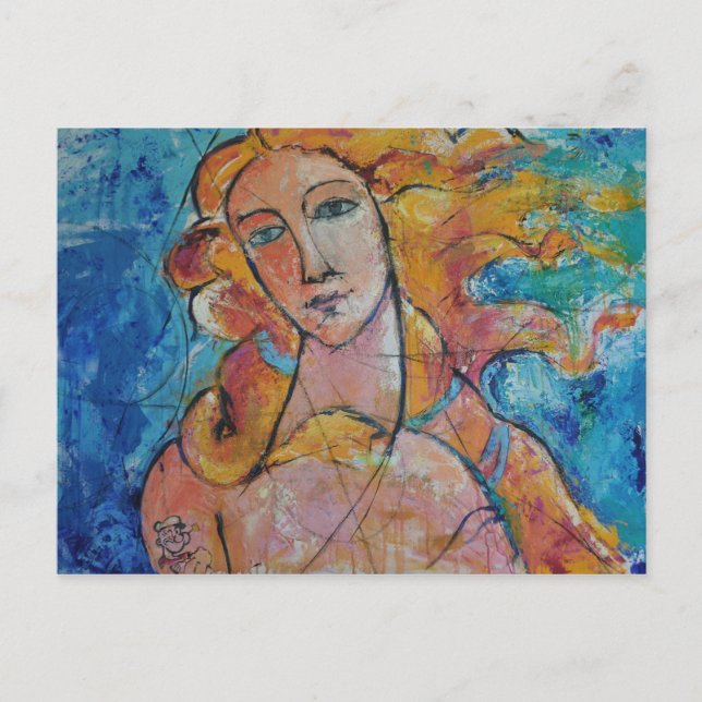 Postkort för skönhet i vågrät vykort (Framsida)