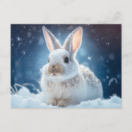 Postkort för snö Bunny Vykort