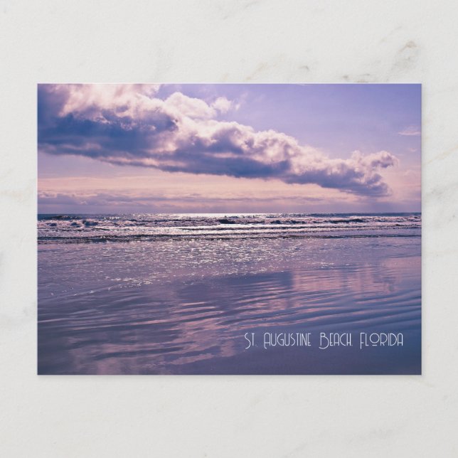 Postkort för soluppgång i lavender Ocean Vykort (Framsida)