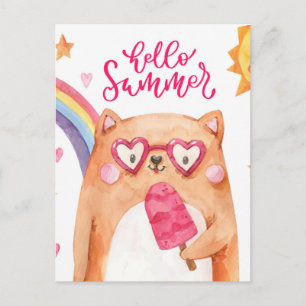 Postkort för sommarkassa vykort