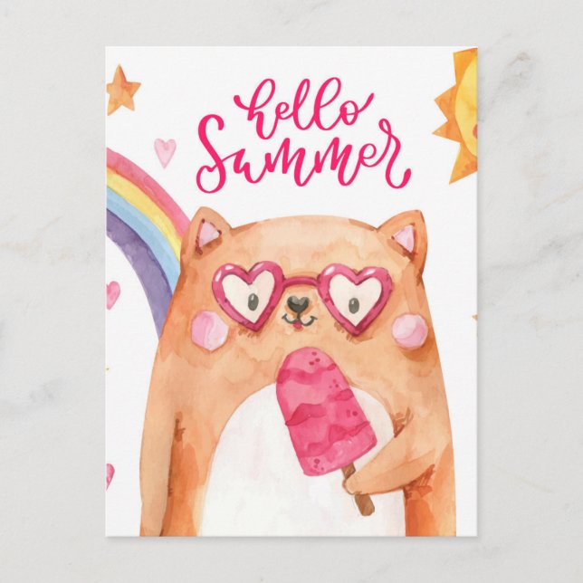 Postkort för sommarkassa vykort (Framsida)