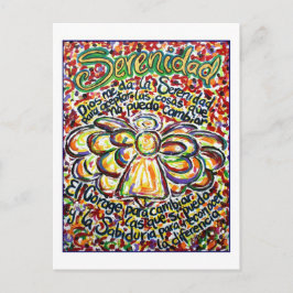 Postkort för spansk Serenity Prayer Angel Vykort