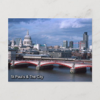 Postkort för St Pauls och City of London Vykort