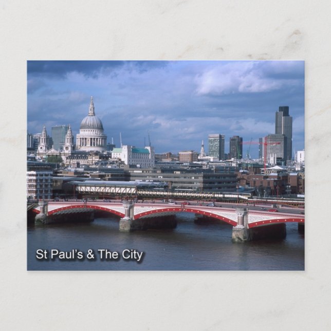 Postkort för St Pauls och City of London Vykort (Framsida)