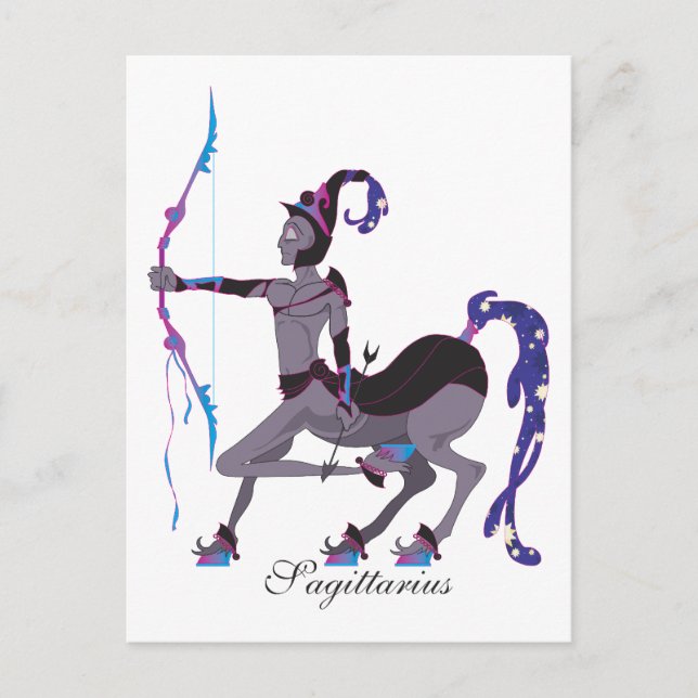 Postkort för Starlight Sagittarius (hane) Vykort (Framsida)