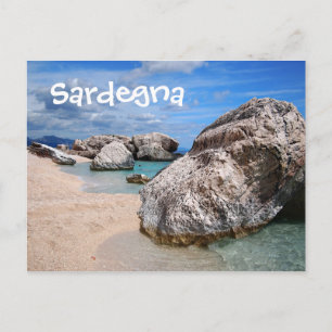 Postkort för strandkort på Sardinien Vykort