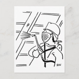 Postkort för Tecknad för träskydd Vykort