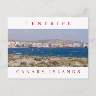 Postkort för Tenerife El Médano-kitsurfare Vykort