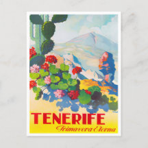 Postkort för Tenerife Spain vintage resor