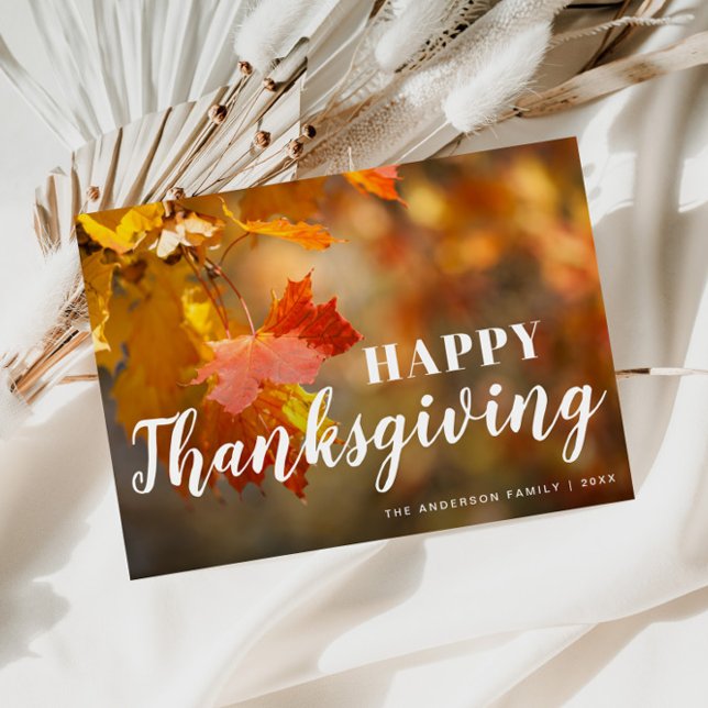 Postkort för Thanksgiving för automatisk löv Vykort (Skapare uppladdad)