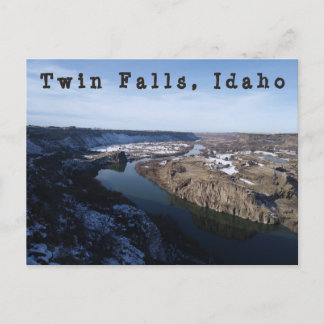 Postkort för Twin Falls Snake River Canyon Vykort