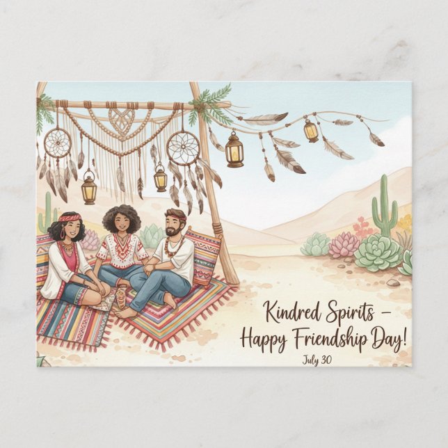 Postkort för Vänskap i internationell Vykort (Framsida)
