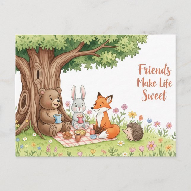 Postkort för Vänskap i internationell Vykort (Framsida)