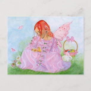 Postkort för vår Påsk Fairy Bunny Helg Vykort