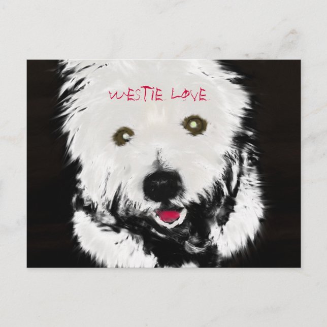 Postkort för Väster Highland Terrier Vykort (Framsida)