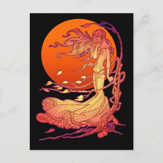 Postkort för Vind i oktober Vykort (Framsida)