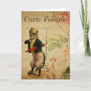 Postkort för Vintage av primärt kattkort Kort