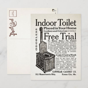 Postkort för vintage för handbok för handdatorrekl vykort