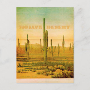 Postkort för vintage Mojave-avhandling Vykort