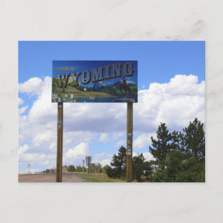 Postkort för Wyoming State Line Vykort