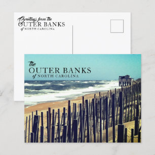 Postkort för yttre Banker-stängsel Vykort