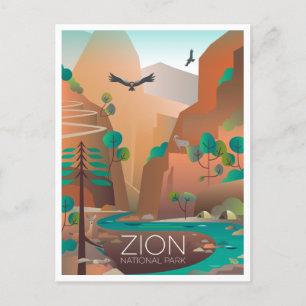 Postkort för Zion National Park Vykort