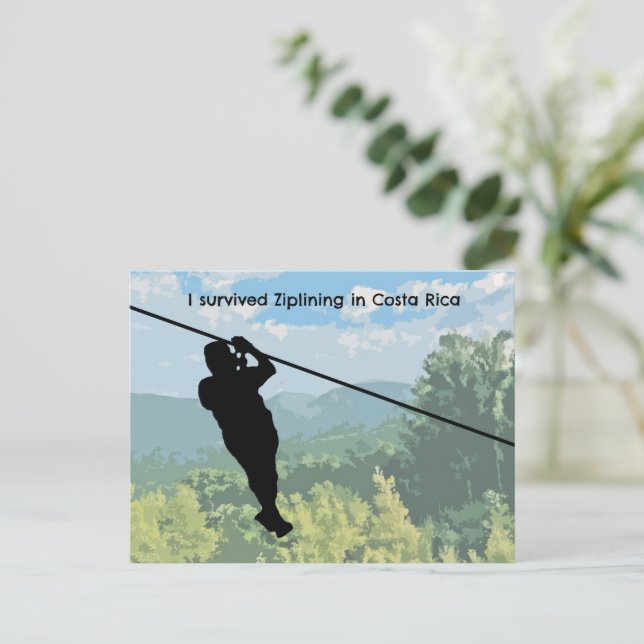 Postkort för Zipline Vykort (Stående Fram)