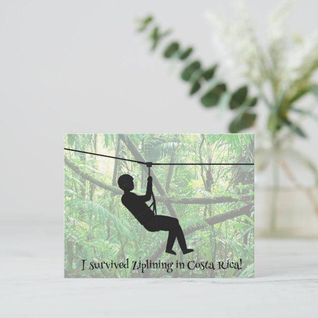 Postkort för Zipline Vykort (Stående Fram)