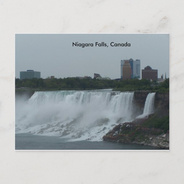 Postkort från Niagara Falls från den kanadensiska  Vykort (Framsida)