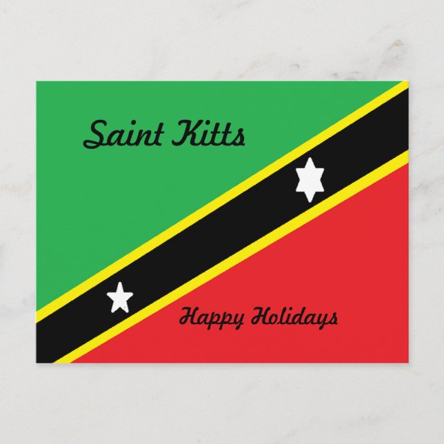 Postkort från Saint Kitts-glad helg Vykort (Framsida)