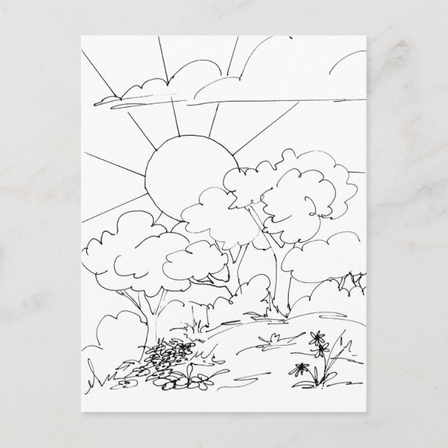 Postkort - gryning vykort (Framsida)