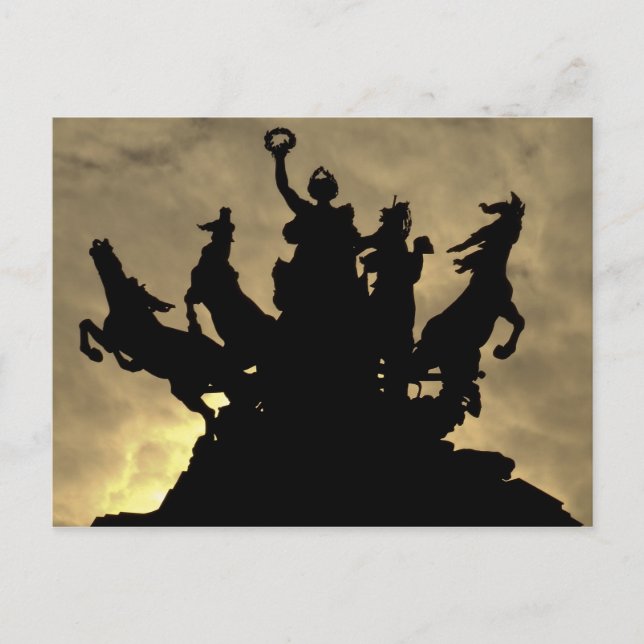 Postkort i Paris, antika stil Vykort (Framsida)