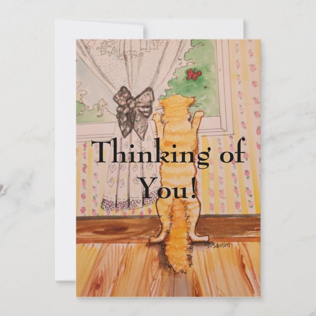 postkort kattunge inbjudningar (Framsida)