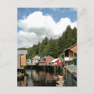 Postkort - Ketchikan Bäck Street - Alaska Vykort