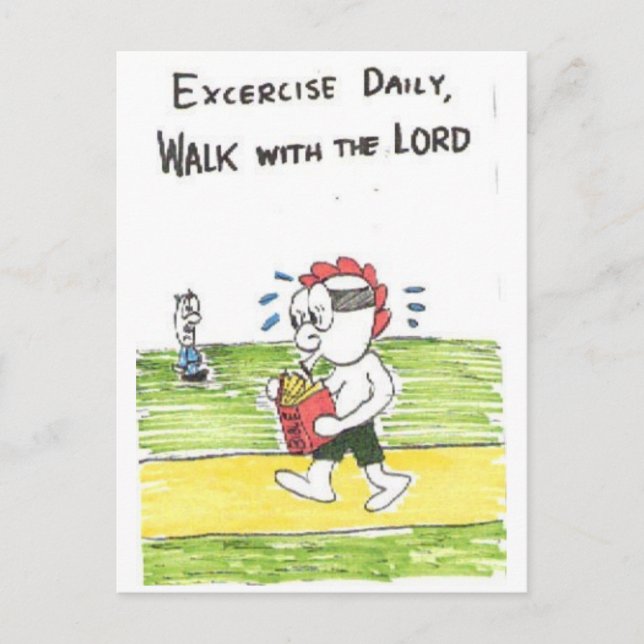 Postkort - Lustigt kyrkliga skyltar Vykort (Framsida)