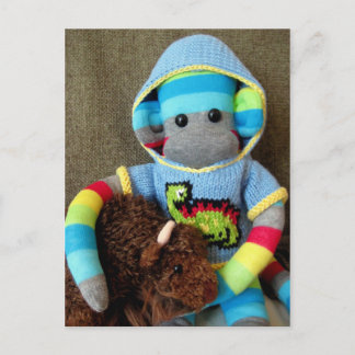 Postkort Mars Sock monkey - Jed Vykort