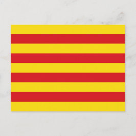 Postkort med Flagga av Katalonien Vykort