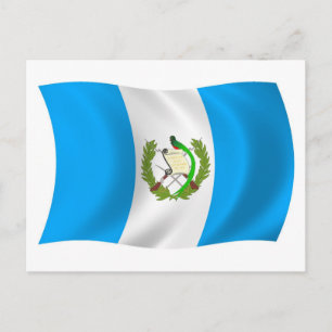 Postkort med Guatemalas flagga Vykort