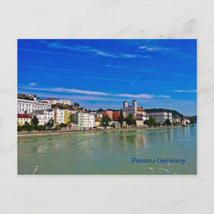 Postkort Passau, bavaria, tyskland. Vykort