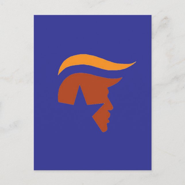 POSTKORT - PATRIOTISK PROFIL VYKORT (Framsida)