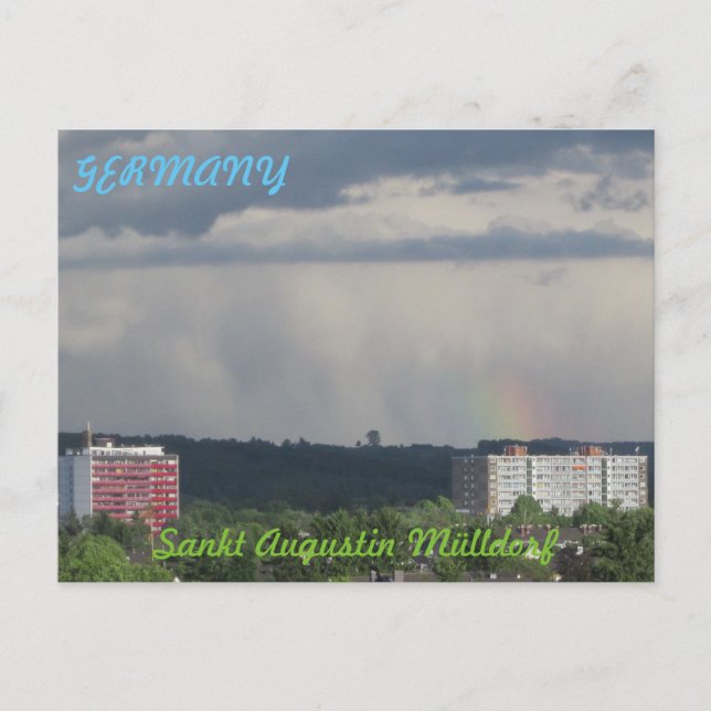 Postkort ’Sankt Augustin Mülldorf’ small rainbow Vykort (Framsida)