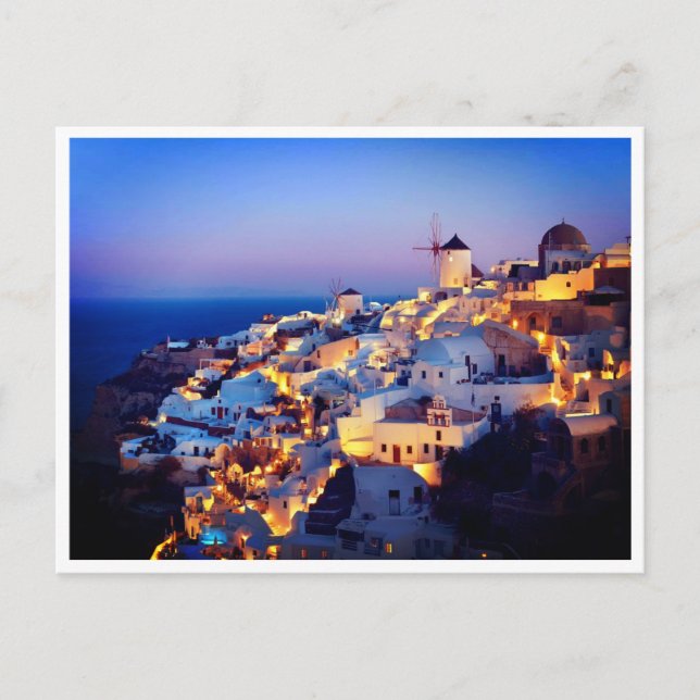 Postkort - Santorin i Medelhavet Vykort (Framsida)
