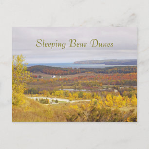 POSTKORT ’SLEEPING BAR DUNES’ (MICHIGAN) VYKORT
