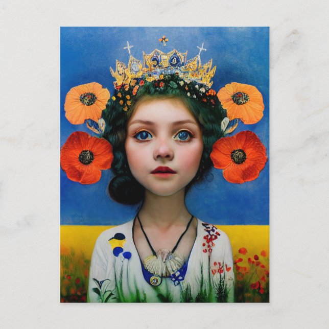 Postkort står på plats i Ukraina Vykort (Framsida)