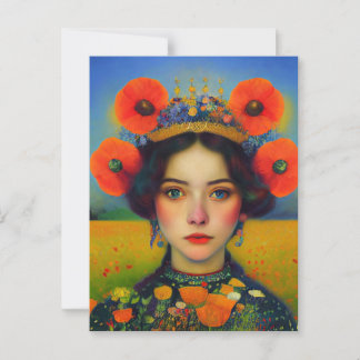 Postkort står på plats i Ukraina Vykort