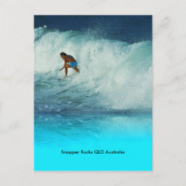 Postkort Surfartjej Snapper Rocks QLD Australien Vykort
