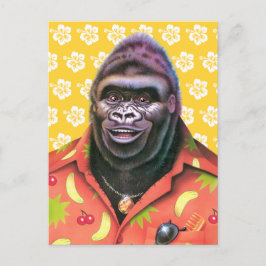 Postkort Vain Gorilla-design. Vykort