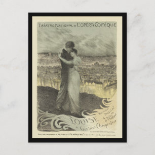 Postkort vintage affisch - Älskare Vykort