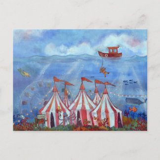 Postkort Whimsical Underwater Cirkus Vykort